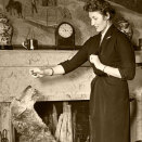 Princess Astrid with her dog "Bobben", 1954 (Photo: NTB. THe Royal Court Photo Archive)